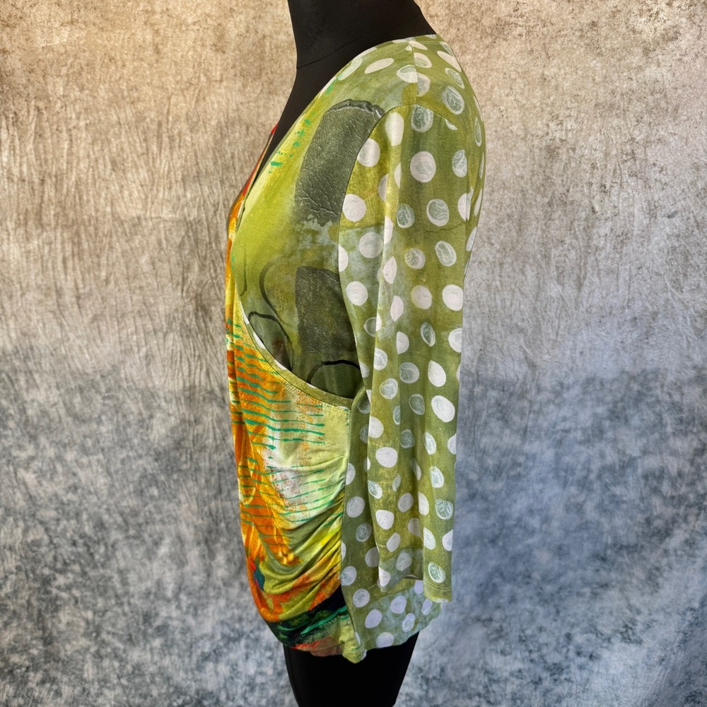 Simply Art by Dolcezza Abstract Print Top - M - Picture 2 of 8